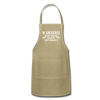 Warning May Talk About my Meat Adjustable Apron - khaki