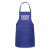 Warning May Talk About my Meat Adjustable Apron - royal blue