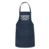 Warning May Talk About my Meat Adjustable Apron - navy