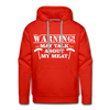 Warning May Talk About my Meat Men’s Premium Hoodie - red