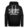 Warning May Talk About my Meat Men’s Premium Hoodie - charcoal grey
