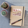 Mama Needs Coffee Retro Design Sticker