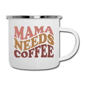 Mama Needs Coffee Retro Design Camper Mug