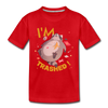 I'm Trashed Funny Raccoon Kids' Premium T-Shirt - red