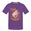 I'm Trashed Funny Raccoon Kids' Premium T-Shirt - purple