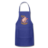 I'm Trashed Funny Raccoon Adjustable Apron - royal blue