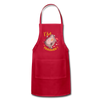 I'm Trashed Funny Raccoon Adjustable Apron - red