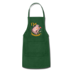 I'm Trashed Funny Raccoon Adjustable Apron - forest green