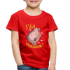 I'm Trashed Funny Raccoon Toddler Premium T-Shirt - red