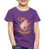 I'm Trashed Funny Raccoon Toddler Premium T-Shirt - purple