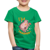 I'm Trashed Funny Raccoon Toddler Premium T-Shirt - kelly green