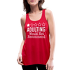 1 Star Adulting Women's Flowy Tank Top by Bella - red