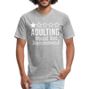 1 Star Adulting Fitted Cotton/Poly T-Shirt by Next Level - heather gray