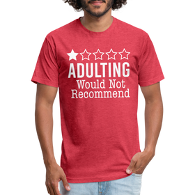 1 Star Adulting Fitted Cotton/Poly T-Shirt by Next Level