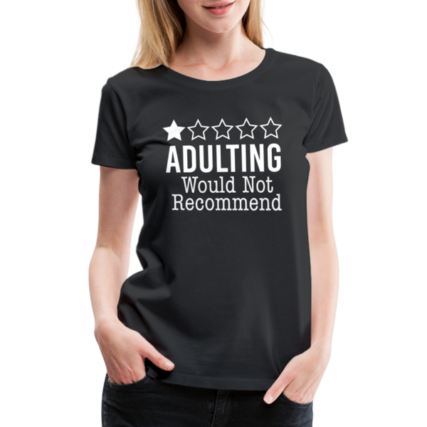 1 Star Adulting Women’s Premium T-Shirt - black