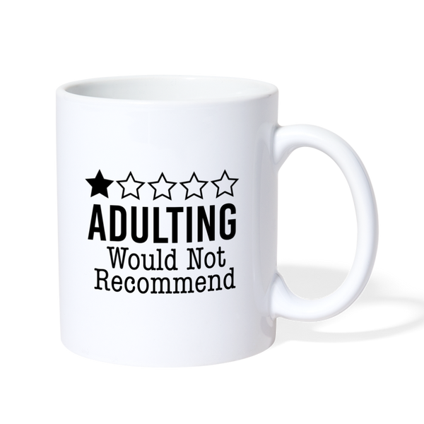1 Star Adulting Coffee/Tea Mug - white