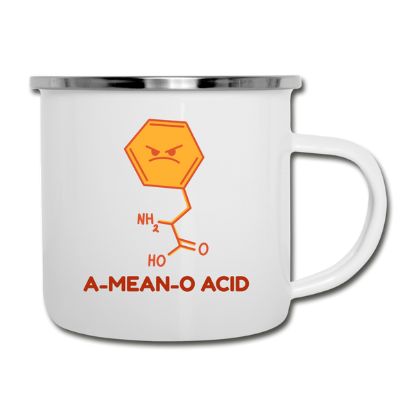 A-Mean-O Acid Science Joke Camper Mug - white