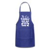 No One Rubs Their Meat Better Than Me BBQ Adjustable Apron - royal blue