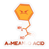 A-Mean-O Acid Science Joke Sticker