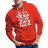 No One Rubs Their Meat Better Than Me BBQ Men’s Premium Hoodie - red