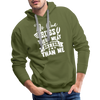 No One Rubs Their Meat Better Than Me BBQ Men’s Premium Hoodie - olive green