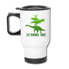 I'd Smoke That Dinosaur BBQ Travel Mug - white