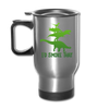 I'd Smoke That Dinosaur BBQ Travel Mug - silver