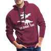 I'd Smoke That Dinosaur BBQ Men’s Premium Hoodie - burgundy