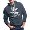 I'd Smoke That Dinosaur BBQ Men’s Premium Hoodie - heather denim