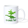 I'd Smoke That Dinosaur BBQ Coffee/Tea Mug - white