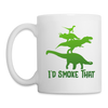 I'd Smoke That Dinosaur BBQ Coffee/Tea Mug - white