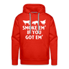 Smoke Em' if you Got Em' Men’s Premium Hoodie - red