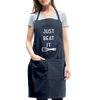 Just Beat It Funny Adjustable Apron - navy