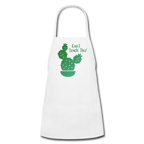 Can't Touch This Kids' Apron - white