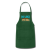 Dad Jokes are How Eye Roll Adjustable Apron - forest green