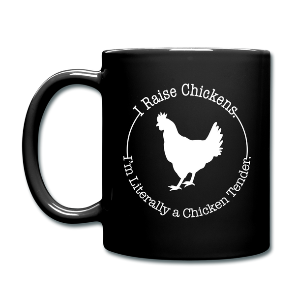 Chicken Tender Funny Full Color Mug - black