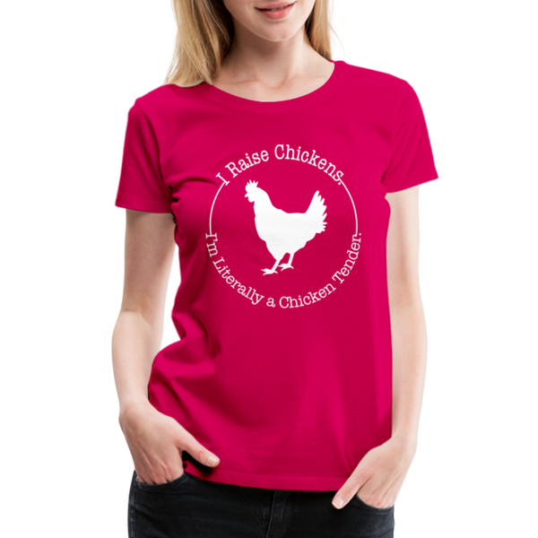Chicken Tender Funny Women’s Premium T-Shirt - dark pink