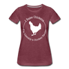 Chicken Tender Funny Women’s Premium T-Shirt - heather burgundy