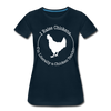 Chicken Tender Funny Women’s Premium T-Shirt - deep navy
