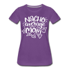 Nacho Average Mom Women’s Premium T-Shirt - purple