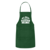 My Jokes Are Officially Dad Jokes New Dad Adjustable Apron - forest green