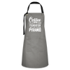 Coffee Is The Foundation Of My Food Pyramid Artisan Apron - gray/black