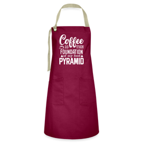 Coffee Is The Foundation Of My Food Pyramid Artisan Apron