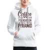 Coffee Is The Foundation Of My Food Pyramid Women’s Premium Hoodie - white
