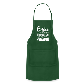 Coffee Is The Foundation Of My Food Pyramid Adjustable Apron