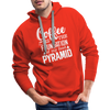 Coffee Is The Foundation Of My Food Pyramid Men’s Premium Hoodie - red