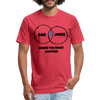 Dad Jokes Venn Funny Fitted Cotton/Poly T-Shirt by Next Level - heather red