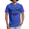 Dad Jokes Venn Funny Fitted Cotton/Poly T-Shirt by Next Level - heather royal