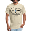 Dad Jokes Venn Funny Fitted Cotton/Poly T-Shirt by Next Level - heather cream
