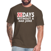 00 Days Without a Dad Joke Men's T-Shirt by Next Level - heather espresso